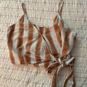 Striped tank crop top!